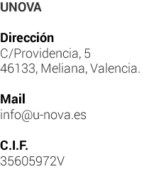 Datos UNOVA Cookies